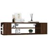 vidaXL TV Cabinet Brown Oak Engineered wood 39.4x11.8x10.4 in
