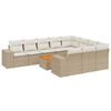 vidaXL Garden Sofa Set Beige
