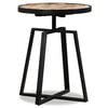 vidaXL Side Table Various (unique for each piece) Reclaimed teak, steel