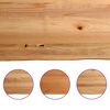 vidaXL Table Top Light brown Solid oak wood Large Durable
