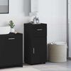 vidaXL Bathroom Cabinet Set TULUM Black 14.57 x 12.40 x 32.28 in