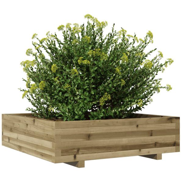 vidaXL Garden Planter Pine Treated Pinewood Large Decorative Inlays