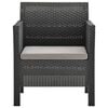 vidaXL Garden Lounge Set Anthracite Polypropylene with rattan look Medium
