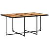 vidaXL Garden Dining Set Black, Brown, Cream White