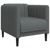 vidaXL Sofa Set Dark Gray Fabric (100% polyester), plywood, solid wood