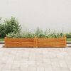 vidaXL Raised Bed Brown Acacia Wood 59.1 x 11.8 x 9.8 in Durable