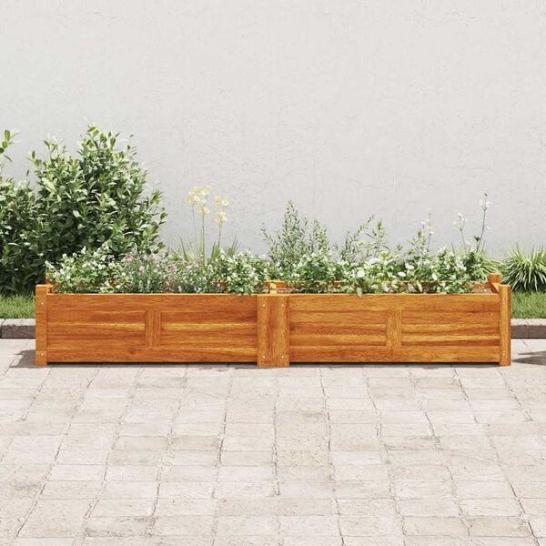 vidaXL Raised Bed Brown Acacia Wood 59.1 x 11.8 x 9.8 in Durable