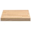 vidaXL Kitchen Worktop Natural Solid oak wood 15.7 x 25.0 in Durable