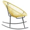 vidaXL Acapulco Chair Beige Poly Rattan, Powder-Coated Steel Standard