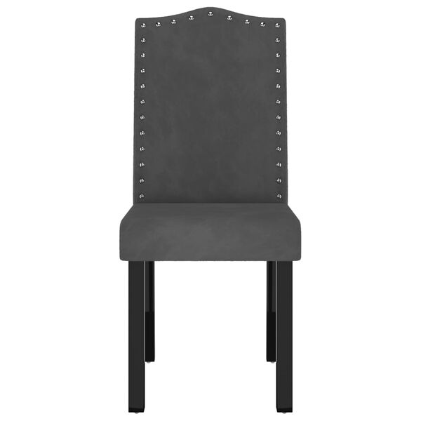 vidaXL Dining Chairs 6 pcs Dark Gray Velvet