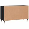 vidaXL Sideboard Black Engineered wood, metal 39.4 x 14.2 x 23.6 in