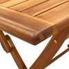 vidaXL Garden Table Natural wood Solid Acacia wood Medium Foldable