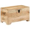vidaXL Storage Chest Natural wood grain Solid rough mango wood Medium