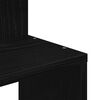 vidaXL Wall Corner Shelf Black Engineered Wood 12.6 x 12.6 x 50.2 in
