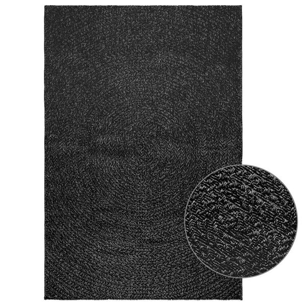 vidaXL Rug Anthracite Polypropylene 47.2x66.9 in UV-resistant materials