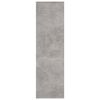 vidaXL Book Cabinet Concrete grey Engineered wood Medium Book Cabinet