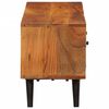 vidaXL TV Cabinet Honey-Colored Solid Acacia Wood and Metal Medium