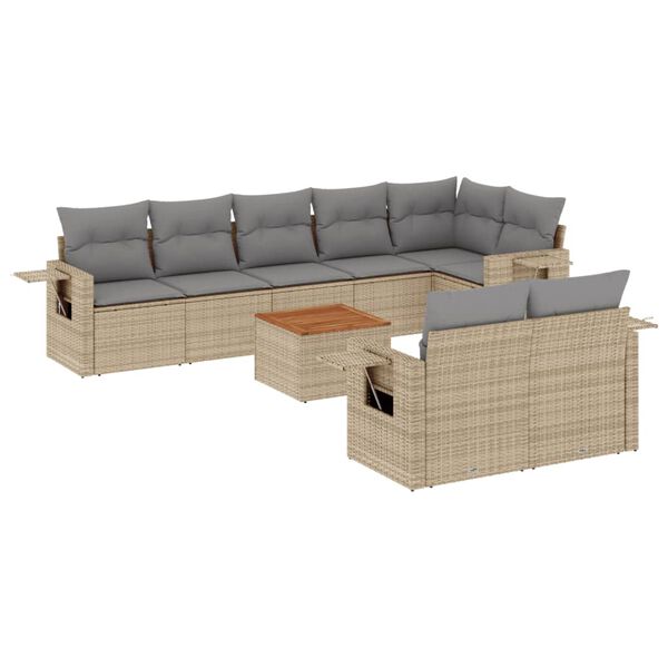 vidaXL Garden Sofa Set Beige