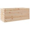 vidaXL Garden Planter Natural Pine Solid Pinewood 43.3 x 15.7 x 18.1 in