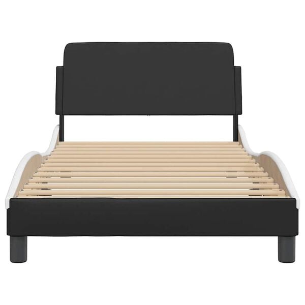 vidaXL Bed Frame Black and White