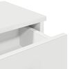 vidaXL Wall Shelf White Engineered Wood Medium Floating Wall Shelf