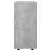 vidaXL Storage Cabinet Concrete gray Engineered wood Rollable
