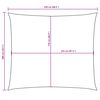 vidaXL Sunshade Sail Oxford Fabric Rectangular 6.6‘x8.2‘ Red