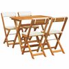 vidaXL Bistro Set 5 pcs Brown solid acacia wood