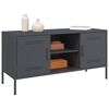 vidaXL TV Cabinet Anthracite Steel Small Industrial TV Cabinet