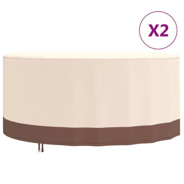 vidaXL Garden Furniture Cover Beige and brown