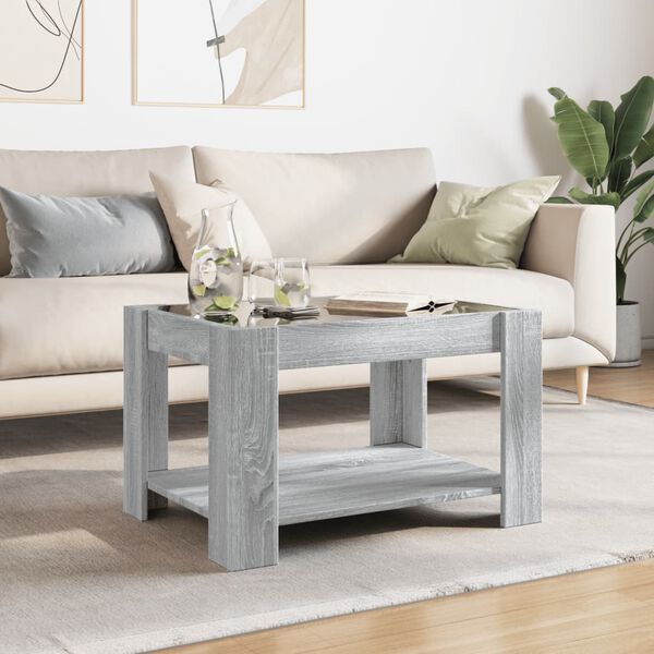 vidaXL Coffee Table Grey Sonoma Engineered wood Medium Coffee Table