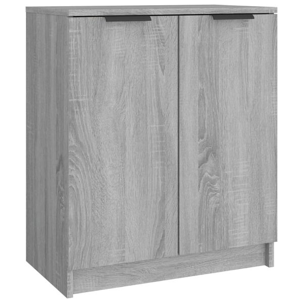 vidaXL Shoe Cabinet Grey Sonoma Engineered Wood Medium Doors