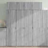 vidaXL Highboard Gray Sonoma 31.5"x16.7"x72.8" Engineered Wood