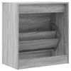 vidaXL Shoe Cabinet Gray Sonoma Engineered Wood Compact