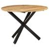 vidaXL Dining Table Natural wood Rough Mango Wood Medium Durable