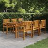 vidaXL Garden Dining Set Natural Wood Solid Acacia Wood with an Oil Finish