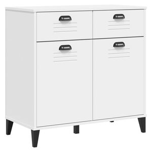 vidaXL Storage Cabinet White Engineered wood and plastic Medium