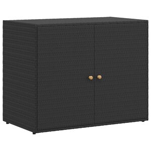 vidaXL Garden Storage Cabinet Black