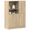 vidaXL Kitchen Cabinet Set Sonoma Oak Engineered Wood Large