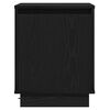 vidaXL Bedside Cabinet Black Oak 15.35 x 13.58 x 19.69 in