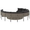 vidaXL Patio Sofa Gray