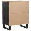 vidaXL Bedside Cabinet Multicolor Reclaimed wood, engineered wood, metal