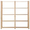 vidaXL 5-Tier Storage Rack 66.9"x11.2"x66.9" Solid Wood Pine