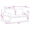 vidaXL Sofa 2 pcs Dark Grey