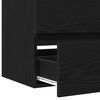 vidaXL Sink Cabinet Black oak 80 x 39 x 62 cm Engineered wood