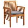 vidaXL 5 Piece Patio Dining Set with Cushions Solid Wood Acacia