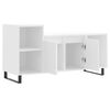 vidaXL TV Cabinet White Engineered wood TV Cabinet Rectangular