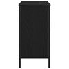 vidaXL Bathroom Sink Cabinet Black Oak 23.62 x 11.81 x 23.62 in