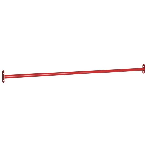 vidaXL Turning Bar Red Powder-coated steel 49.2 in long