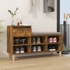 vidaXL Shoe Cabinet Smoked Oak Engineered wood Medium